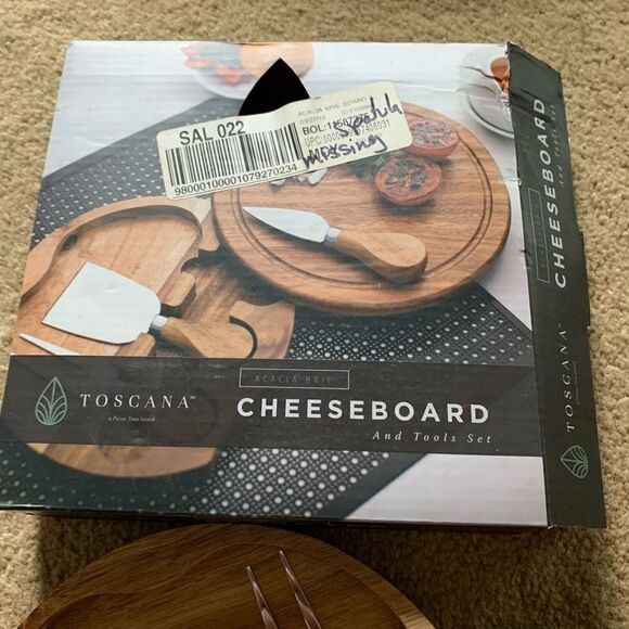 Toscana Cheeseboard And Tools Set-Spatula Missing - Picture 7 of 7